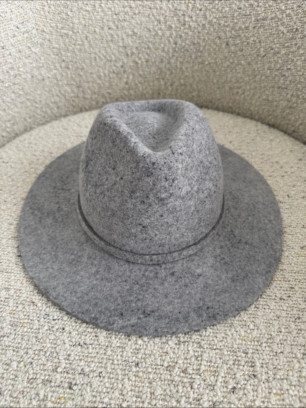 Massimo Dutti Grey Wool Felt Fedora